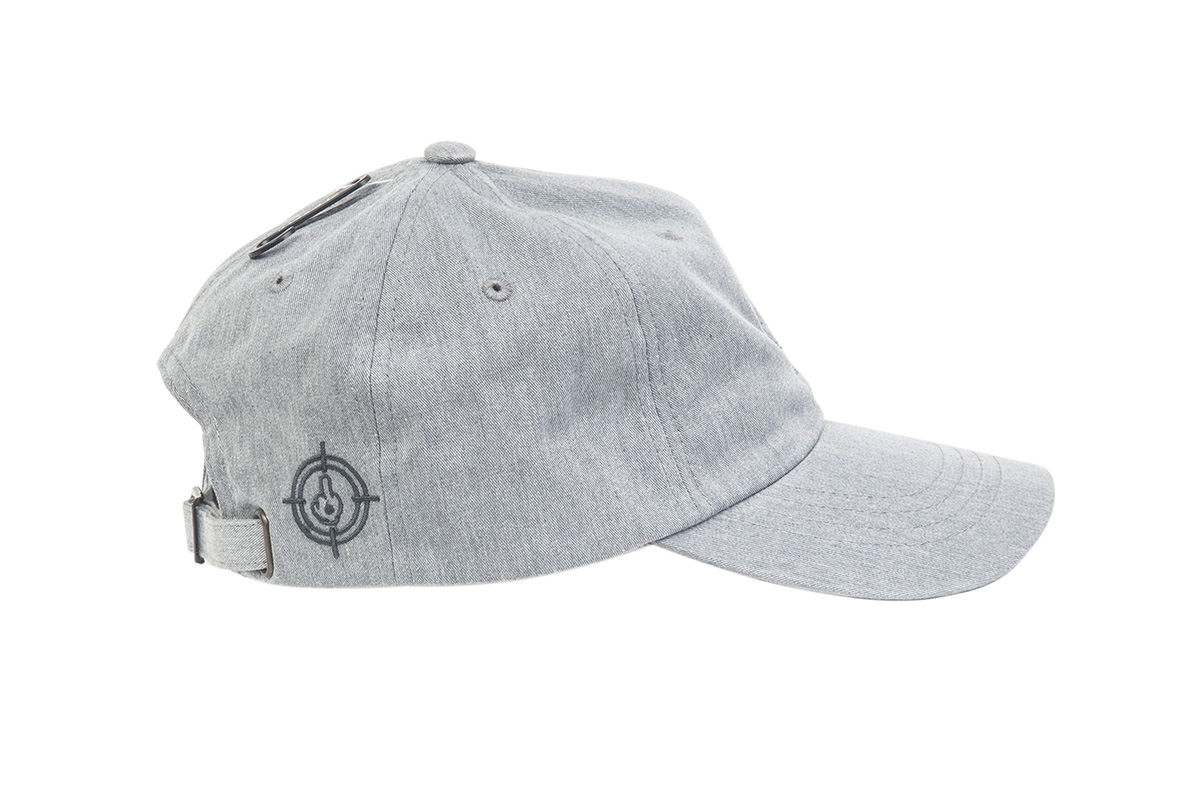 BB192128 – Heather Grey Unstructured Cap with Brass Buckle - N!A Caps