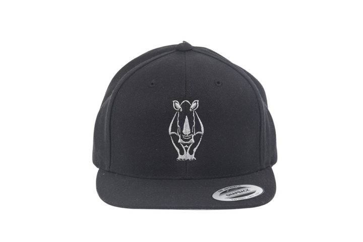 SB01217 – Black Flat Peak Snapback
