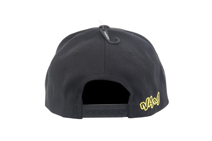 SB013023 – Black Flat Peak Snapback - Image 3