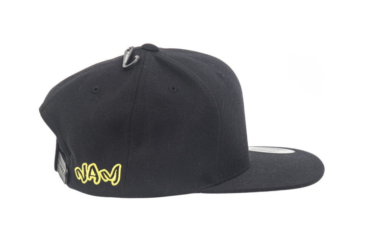 SB013023 – Black Flat Peak Snapback - Image 2