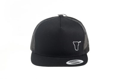 CT01233 – Black Classic Flat Peak Trucker