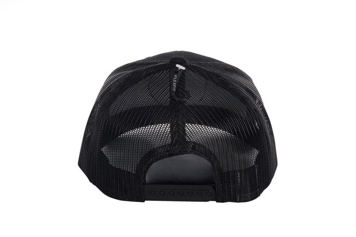RT01241 – Black Curved Peak Retro Trucker Snapback - Image 3