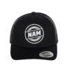 RT01241 – Black Curved Peak Retro Trucker Snapback