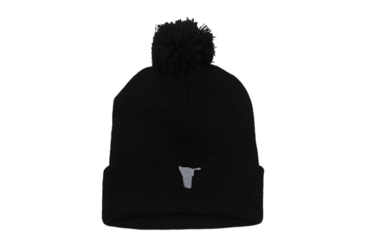 Pom Pom Beanie - Black - Image 3