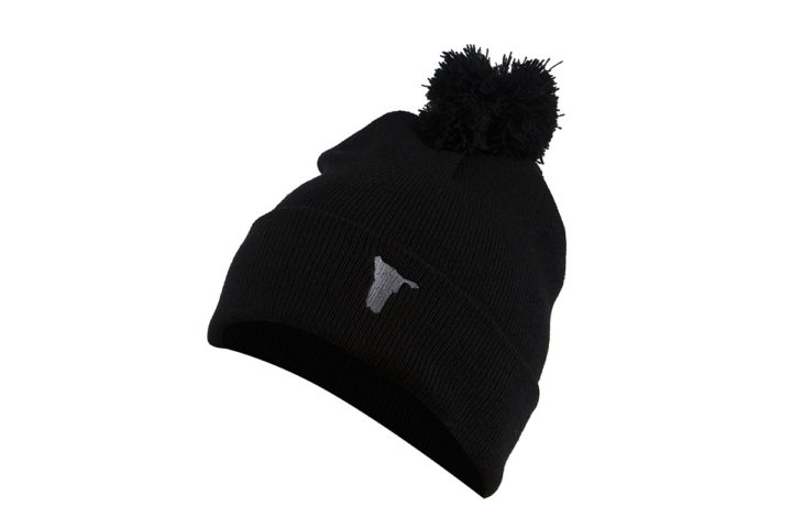 Pom Pom Beanie - Black