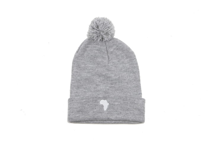 Pom Pom Beanie - Heather Grey - Image 4