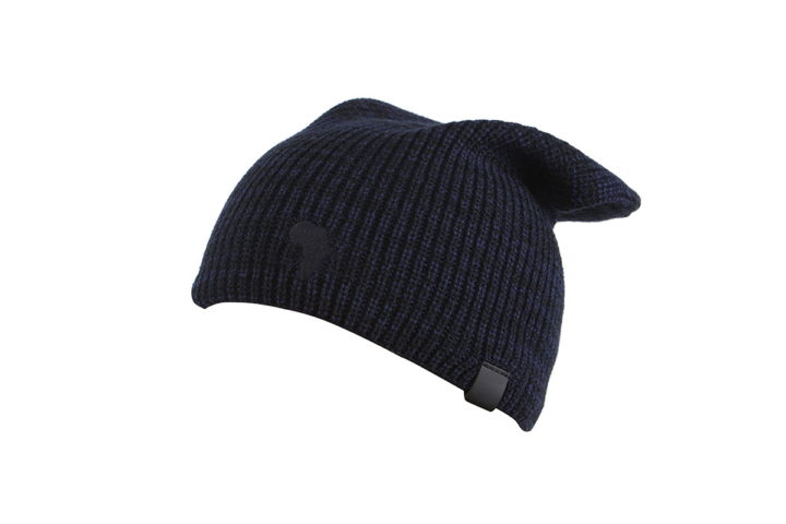 Slouchy Beanie – Navy Blue & Black - Image 2