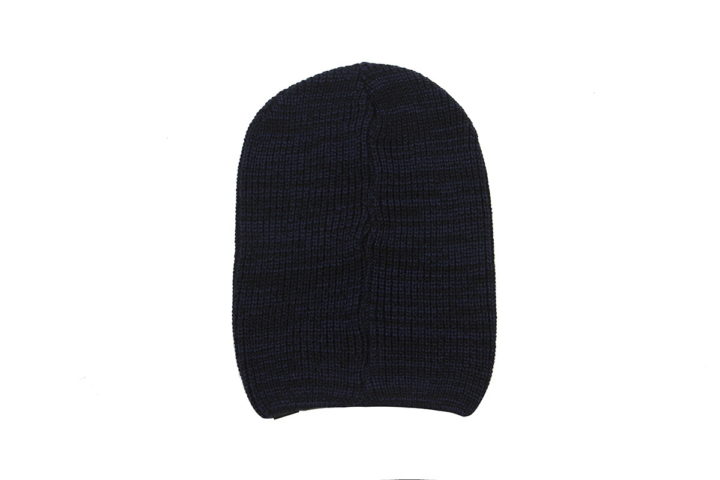 Slouchy Beanie – Navy Blue & Black - Image 5